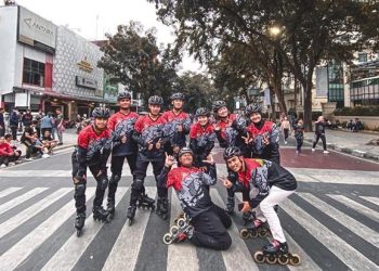 Tim patroli khusus bersepatu-roda Polrestabes Medan