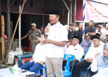 Pertemuan pedagang pasar lama Panyabungan dengan Bupati Madina